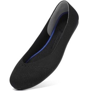 BACIA Black Flats Womens Shoes
